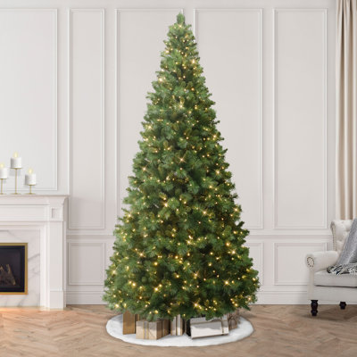 9' Pre-Lit Ontario Spruce Artificial Christmas Tree with Dual-Color LED Lights