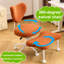 Un fauteuil de méditation, un siège ergonomique à pieds croisés avec support lombaire et un coussin de siège réglable en hauteur, idéal pour les personnes qui font du travail de bureau à haute intensité.