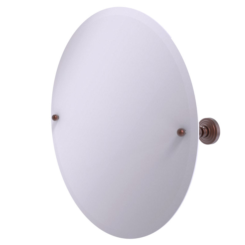 Beresford Flat Wall Mirror, Antique Copper