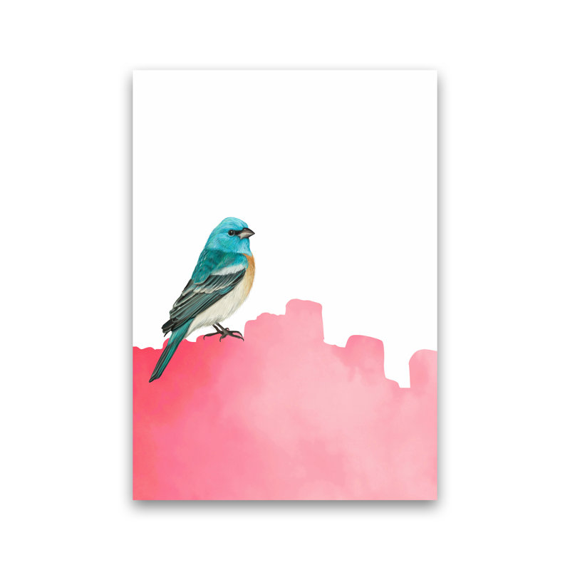 Bird Pink - Print, No Framed, 29.7cm H x 21cm W x 4cm D