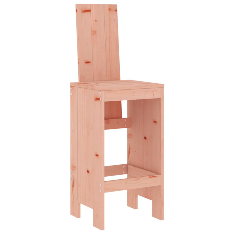 Morrigun Solid Wood Counter Stool, Pink Oak
