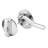 Concealed Latch Knob Set with Offset Bolt, Cast Zamak, Chrome Plated (Single Pack)