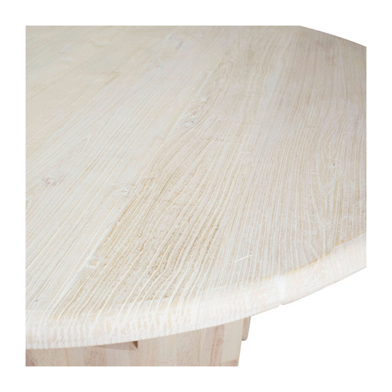 Table de salle à manger ronde en orme récupéré de 54 po Talitha