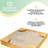 Wooden Backyard Sandbox with Built-in Corner Seating and Mesh Cover, Honey