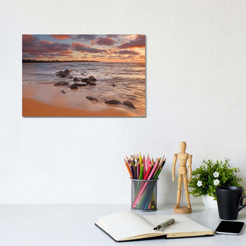 Sunrise On Kauai by Brian Wolf - Wrapped Canvas Print, 20.32 cm H x 30.48 cm W
