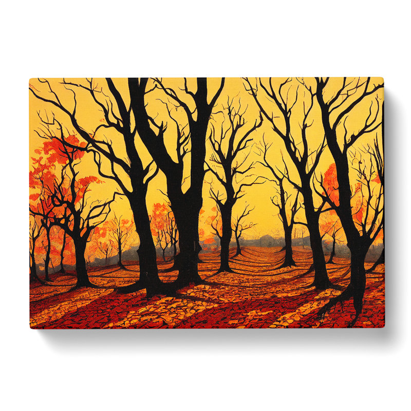 Exclusive Autumn Forest - Wrapped Canvas, 50cm H x 76cm W x 3cm D