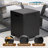 Rectangular Black Terrazzo Fireplace
