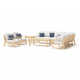 Paulet Acacia 11 - Person Modular Patio Conversation Sets with Cushions
