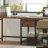 79-Inch Two Person Computer Desk With Drawers And Storage Shelves (Not Including Chair)-503899559