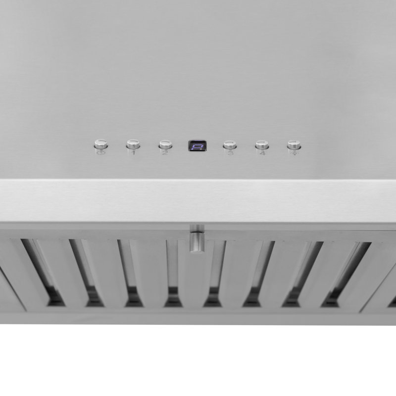 36" KL2 400 CFM Convertible Wall Mount Range Hood in Brushed Stainless Steel, 36