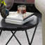 Jyhiem Glass Top Cross Legs End Table
