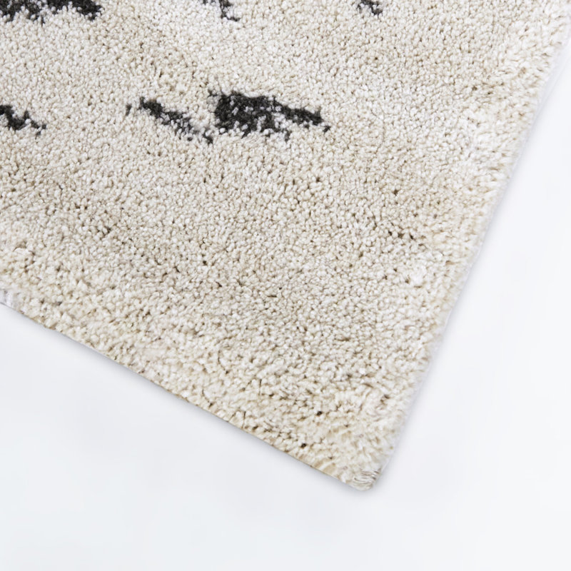 Eryx Charcoal Modern Boho Area Rug, Rectangle 7'10" x 10'