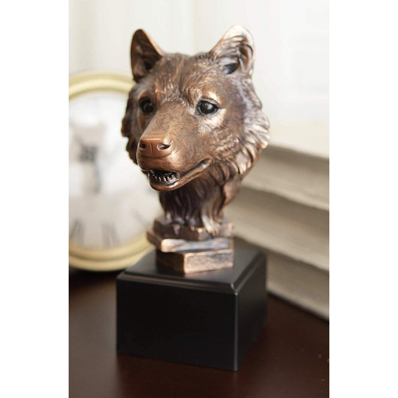 Figurine Millwood Pines Woodlands Spirit Wolf Head