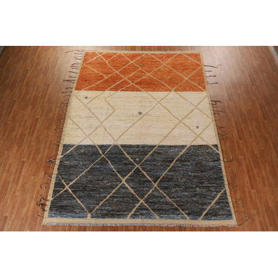 Tapis marocain Trellis noué à la main 10 x 14 po