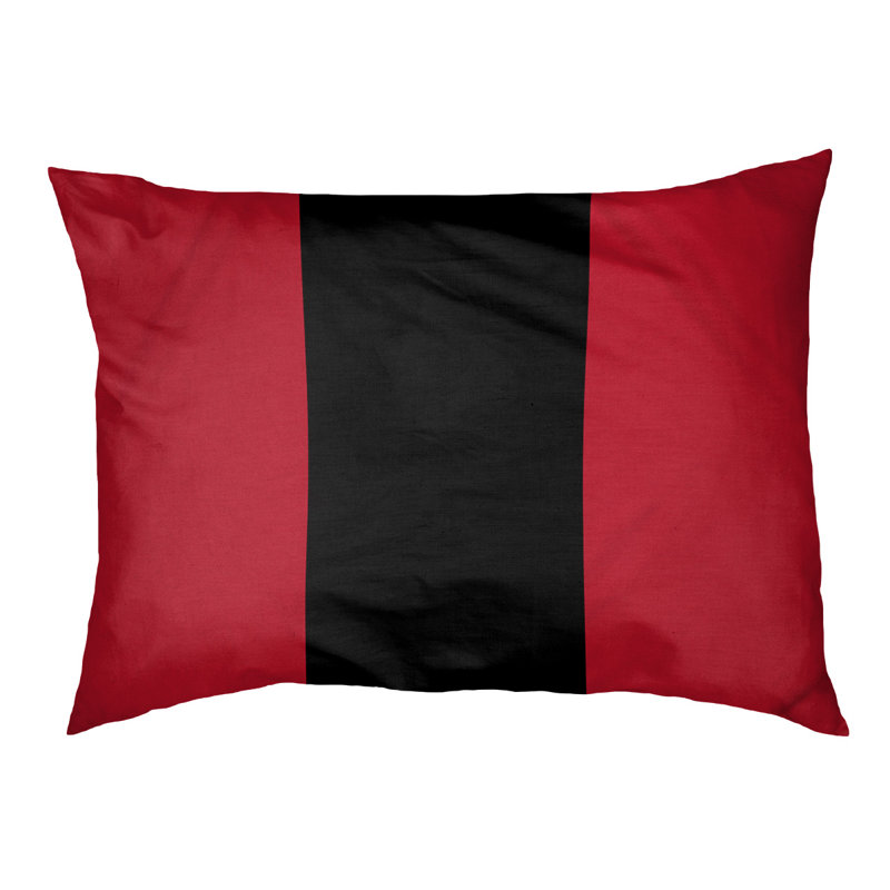 Coussin pour chien hockey Las Vegas, Petit (l 28 po x P 18 po x H 9,5 po), Rouge / noir / rouge