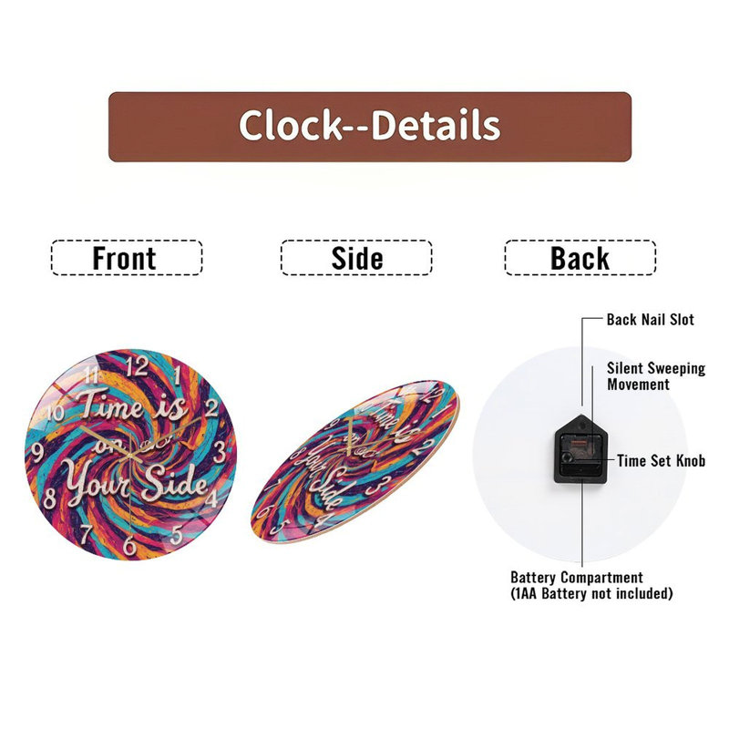 Horloge murale 12 po
