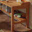Bureau rectangulaire en bois massif brun-118231091