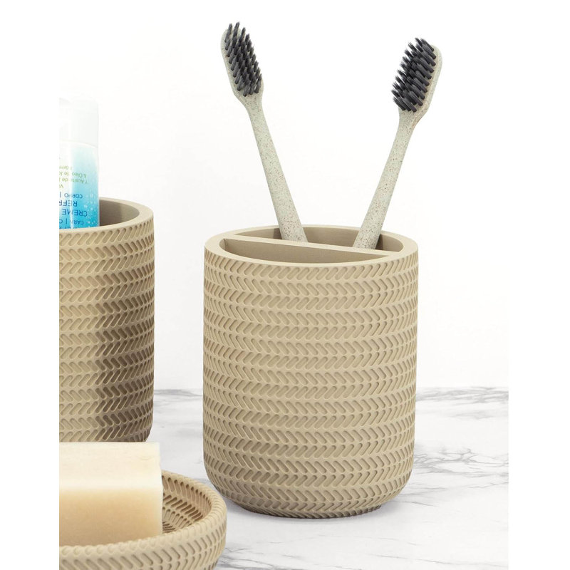 Bathroom Accessory Set, Beige