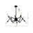 Industrial 8 Light Sputnik Arm Chandelier
