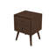 Table de chevet moderne de style Mid-Century avec fabrication en bois massif et design polyvalent-2030912821