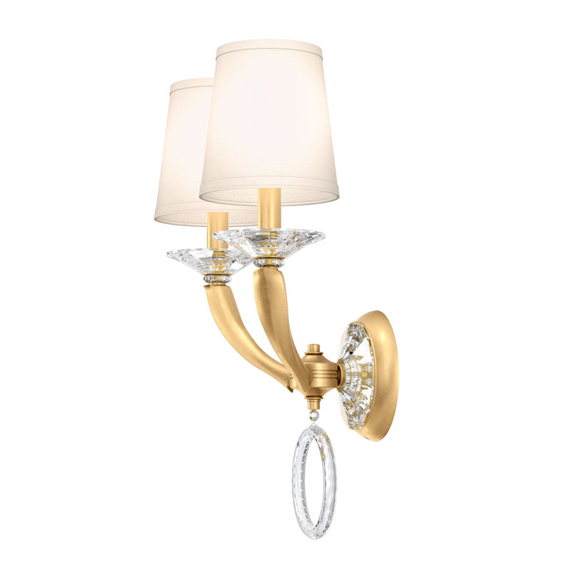 Emilea 2 - Light Candle Wall Light, Heirloom Gold