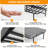 Folding Bed with Mattress for Adults, Twin Size, Portable Foldable Roll Away Bed on Wheels, Memory Foam Mattress and Super Strong Frame, Space Saving Fold Up for Easy Storage