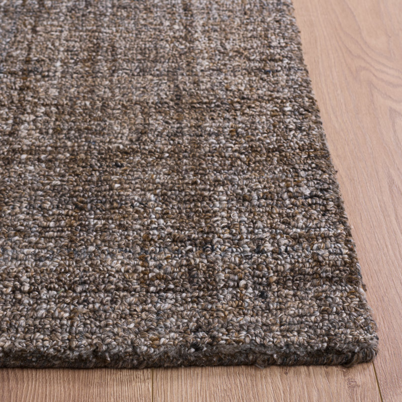 Abstract Hand Tufted Performance Solid Color Indoor Rug, Rectangle 4' x 6'