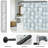 Adjustable L-Shaped Shower Curtain Rod (29.9"-39.8"), Curved