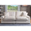 Canapé modulaire - Velours côtelé 4 places avec 2 bancs et coussins, durabilité et style exceptionnels pour le tissu du salon