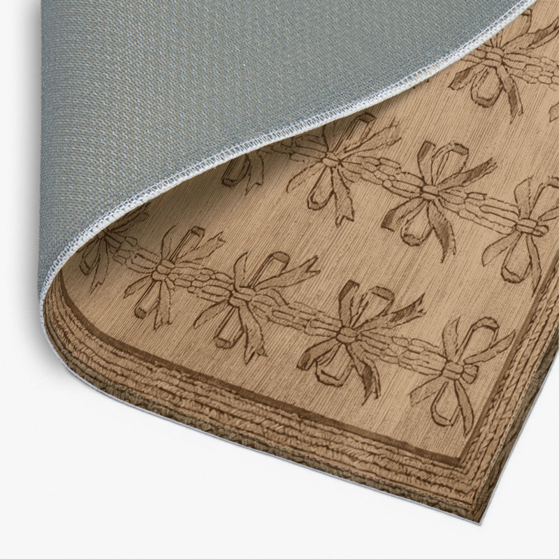 Tapis beige français d'intérieur et d'extérieur, Rectangulaire 2 pi x 3 pi