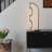Nova 24 in. Double Hoop Novelty LED Halo Industrial Arched Gold Brass Table Lamp with Built-In 3-Way Dimmer