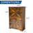 Shoe Cabinet For Entryway With 2 Flip Drawers, Wooden Shoe Storage Cabinet, 2 Tier Freestanding, Elegant Slim Shoe Organizer For Entryway, Hallway, Living Room-1204545025