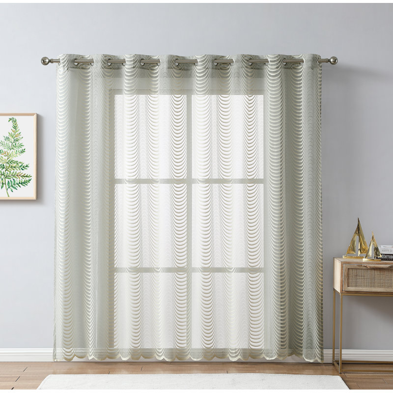 Semi Sheer Liner Single Panel, Beige