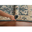 Tapis de couloir indien fait à la main bleu sarcelle Oushak 3 x 10