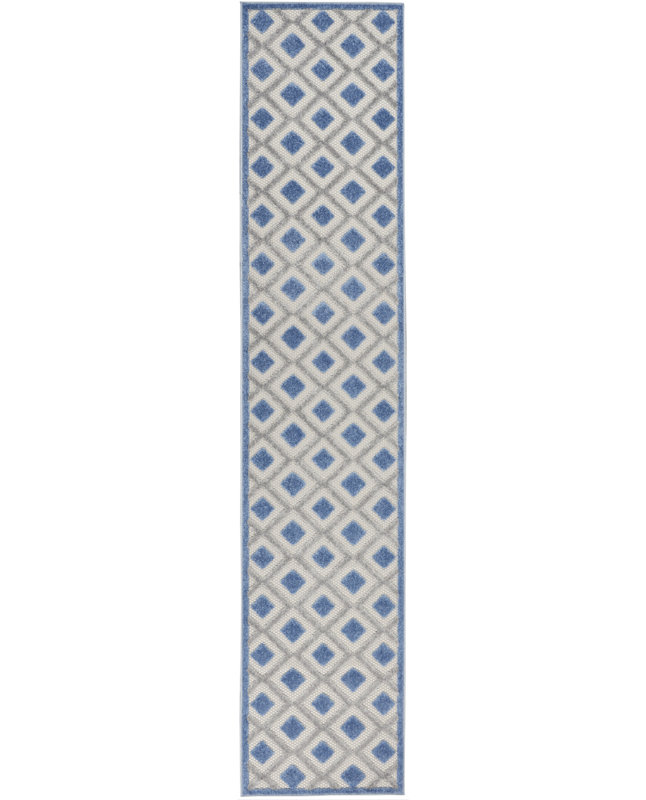 Andoche Houndstooth Indoor Rug, Runner 2'3" x 10'