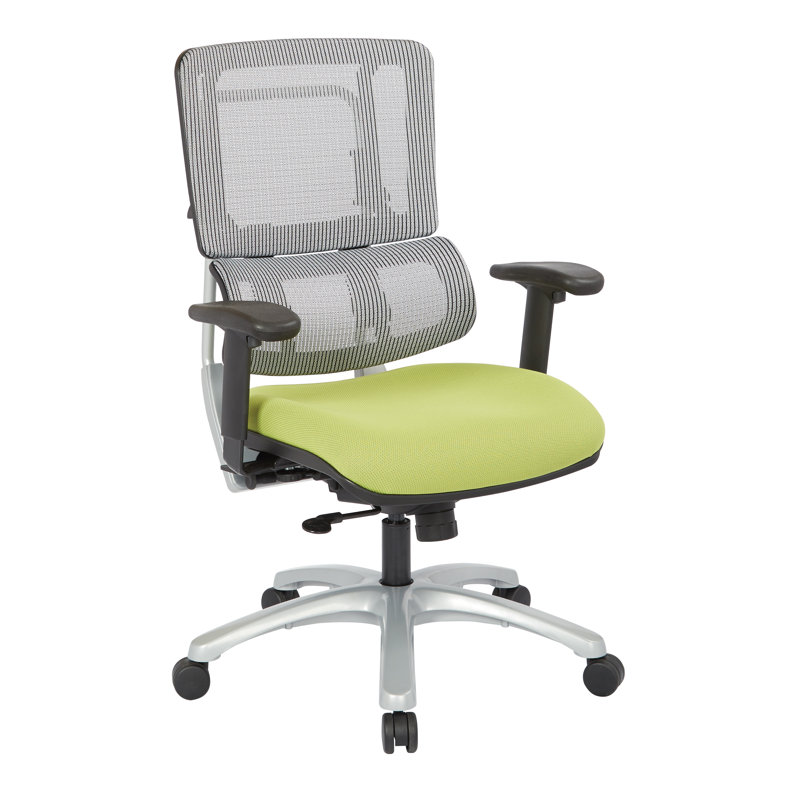 Pro-Line II Polyester Blend Task Chair, Dove Olive, Silver