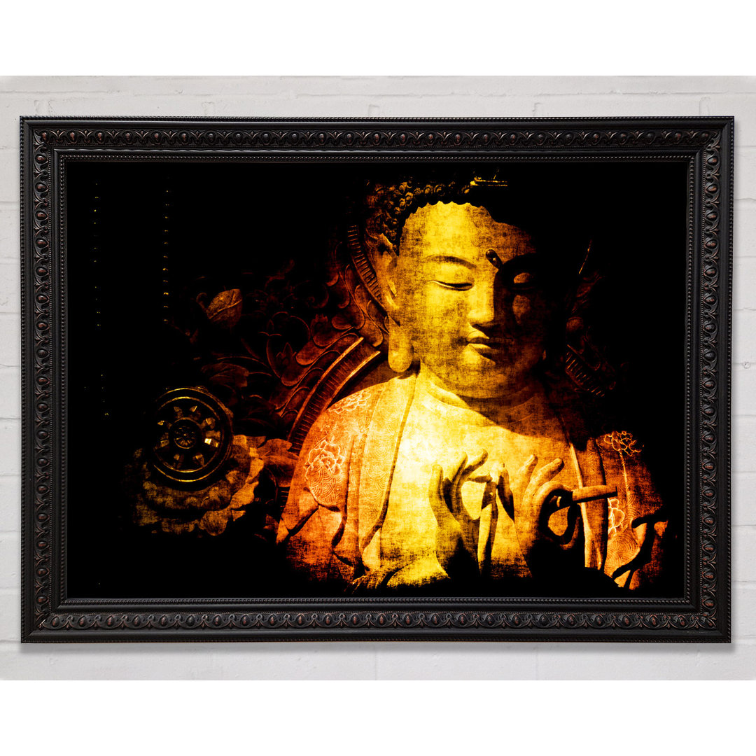 Buddha meditiert - Druck