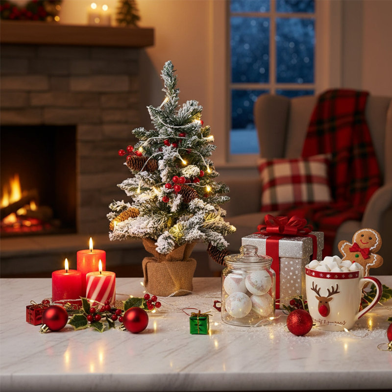 56cm H Artificial Pine Christmas Tree