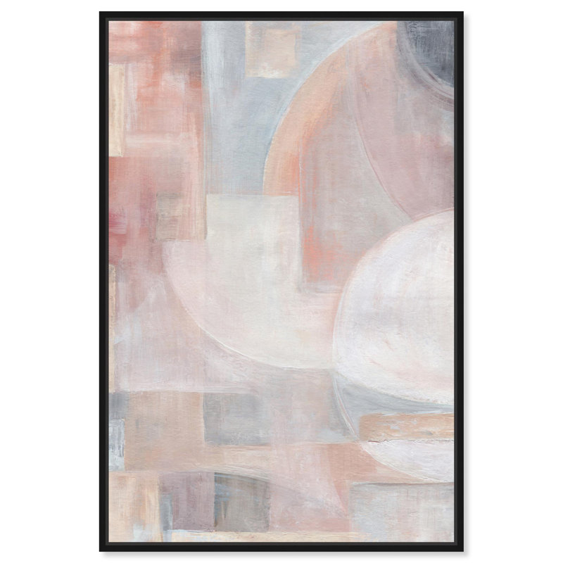 «Beige Symphony I», reproduction d'art sur toile par Art Remedy, H 16 po x l 11 po, Structure noire