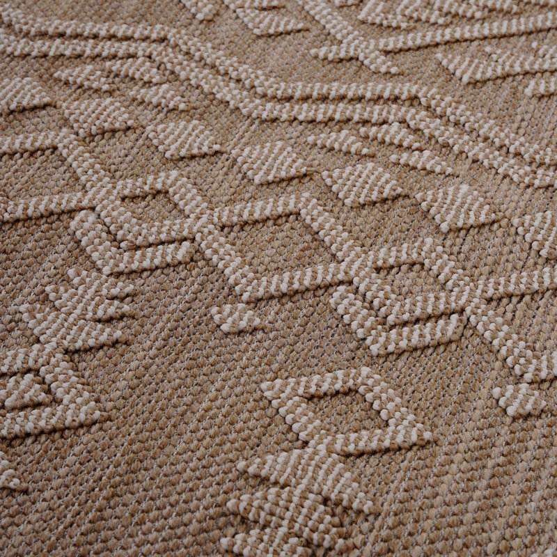 Traditional Indoor/Outdoor Area Rug, Rectangle 5'3" x 7'6"