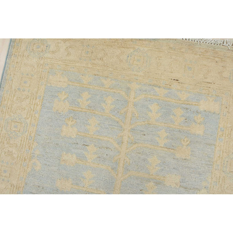 Tapis unique bleu de 2 pi 9 po x 11 pi 8 po