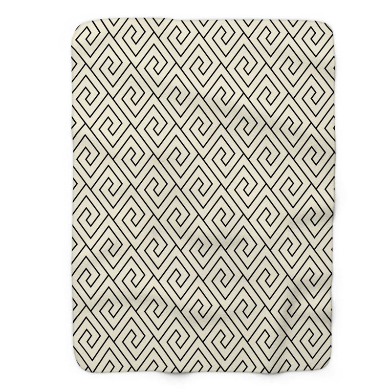 Crème - 1 pièce Sherpa Premium 0084, L 50 po x L 60 po
