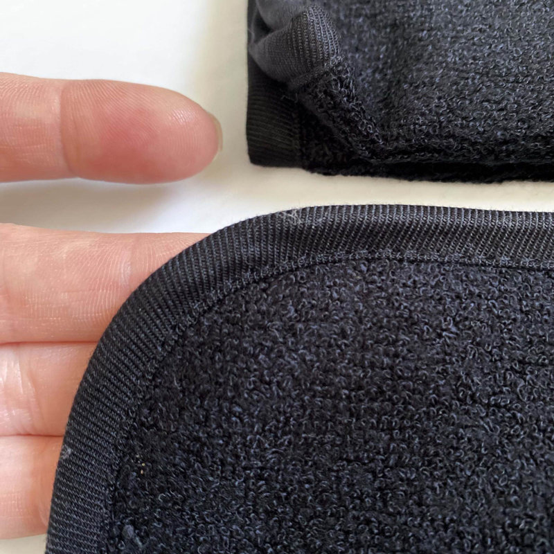 BedVoyage Washcloth Set 6pc - Viscose from Bamboo + Cotton - 600 GSM - Absorbent & Odor Resistant - Black
