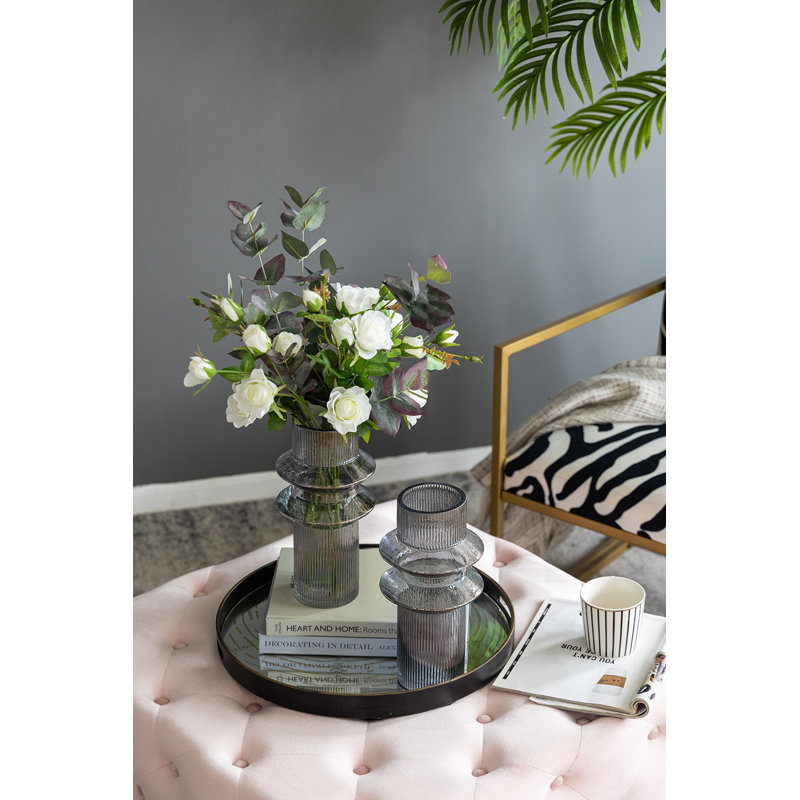 Glass Table Vase, Blue