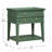 Carmona Vintage Green 2-Drawer Tray Top Nightstand-889680974