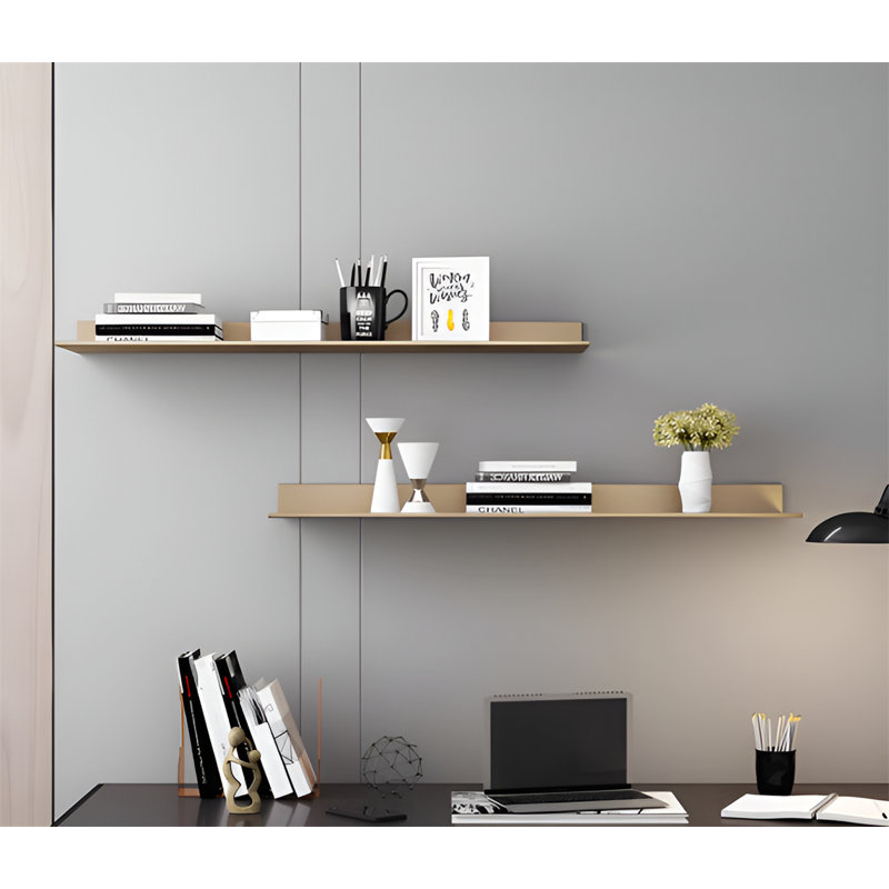 Tablette murale en alliage d'aluminium, H 2,36 po x l 59,05 po x P 7,08 po