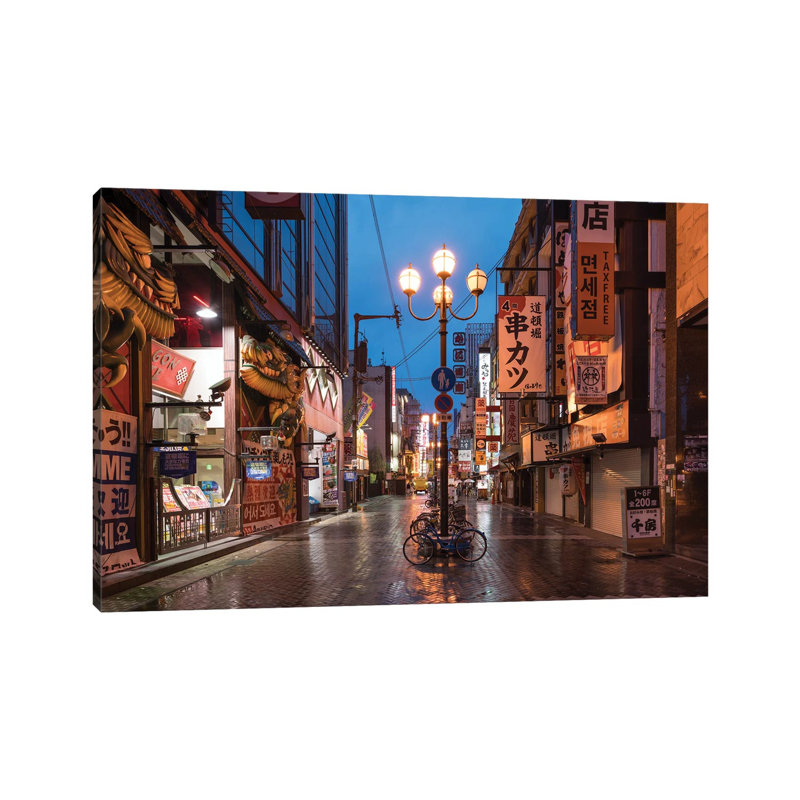 Dotonbori District, Osaka, Kansai, Japan by Jan Becke - Wrapped Canvas Print, 66.04 cm H x 45.72 cm W x 3.175 cm D