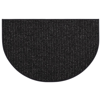 Half-Circle Non-Slip Washable Indoor Doormat with Low-Profile Absorbent Design