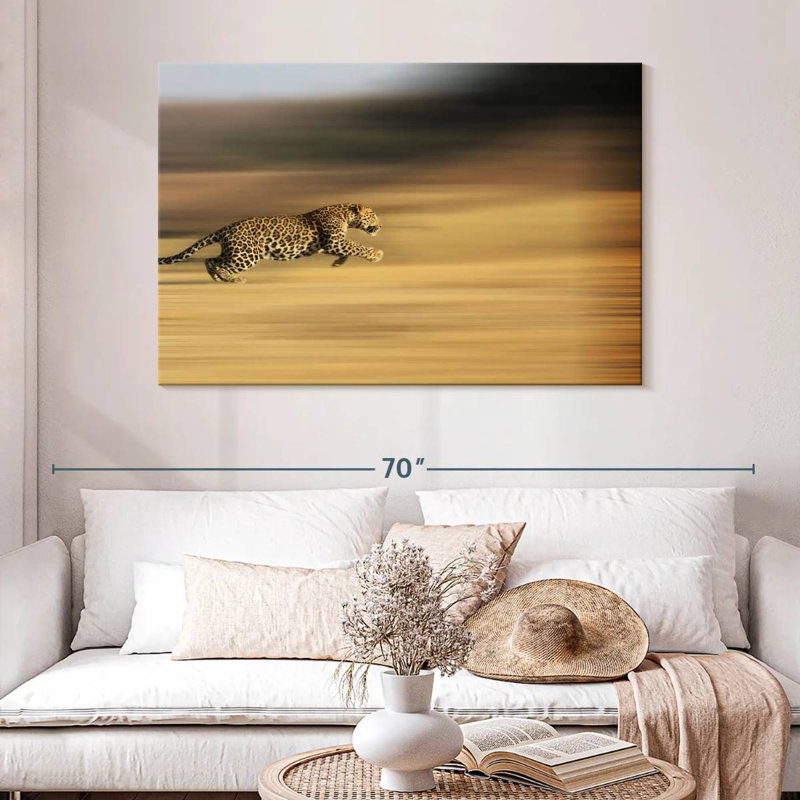 Crowle Leopard Sprint, 32" H x 48" W