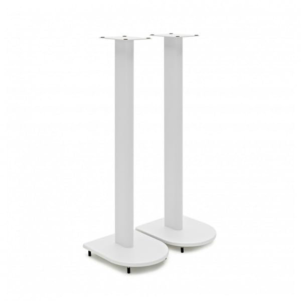 Adjustable Height Speaker Stands, White